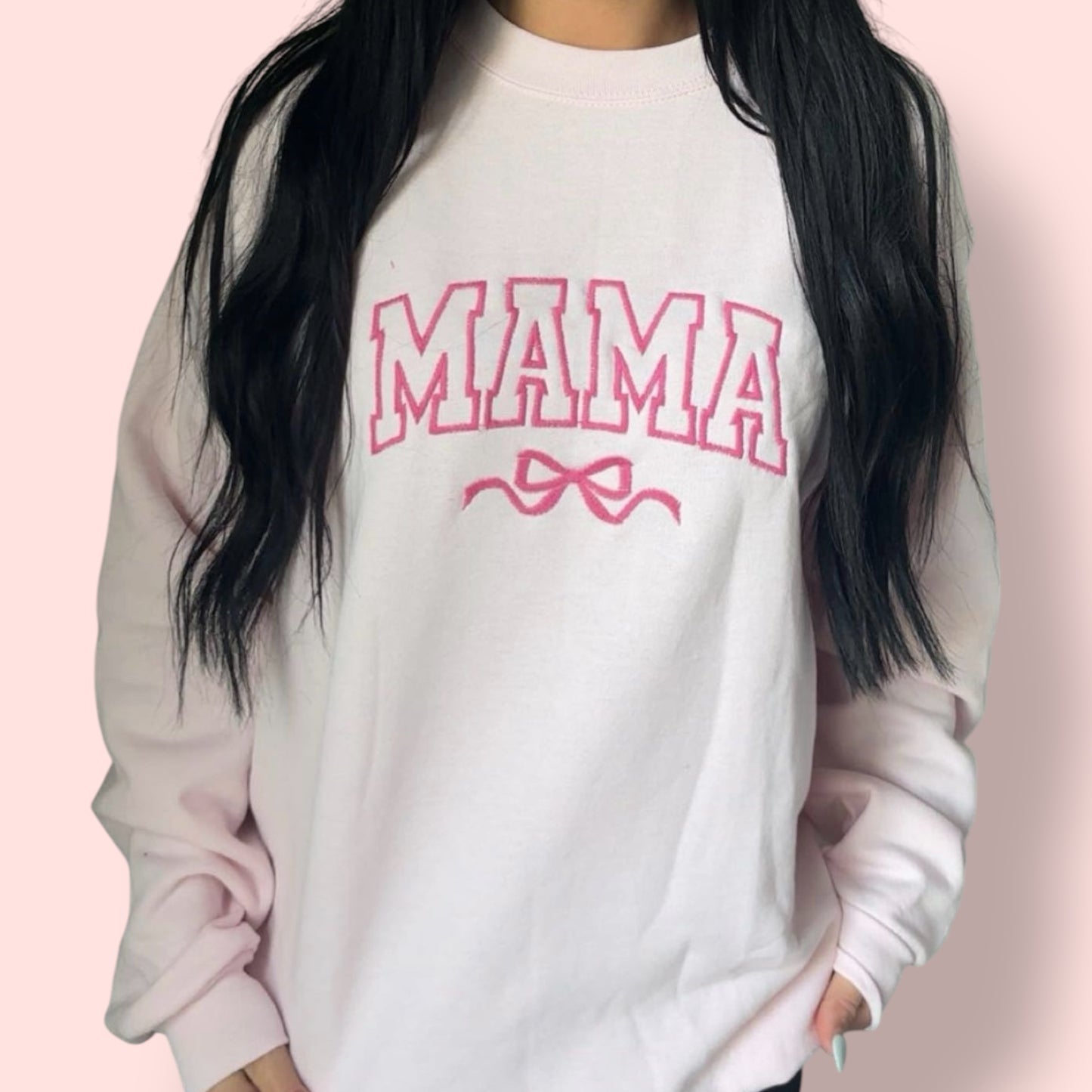 "Mama" Embroidered Sweatshirt